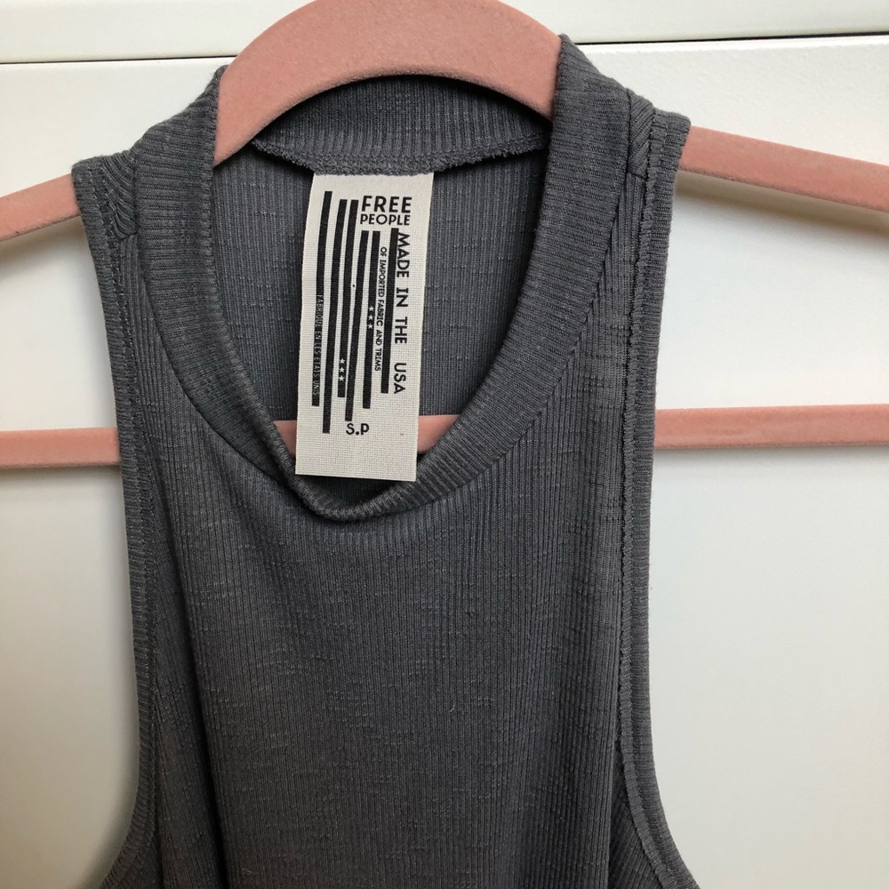 Free People High Neck Ribbed Tank - Picture 2 of 3